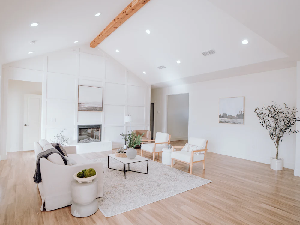 Empty home with polished timber floors after an end-of-lease clean
